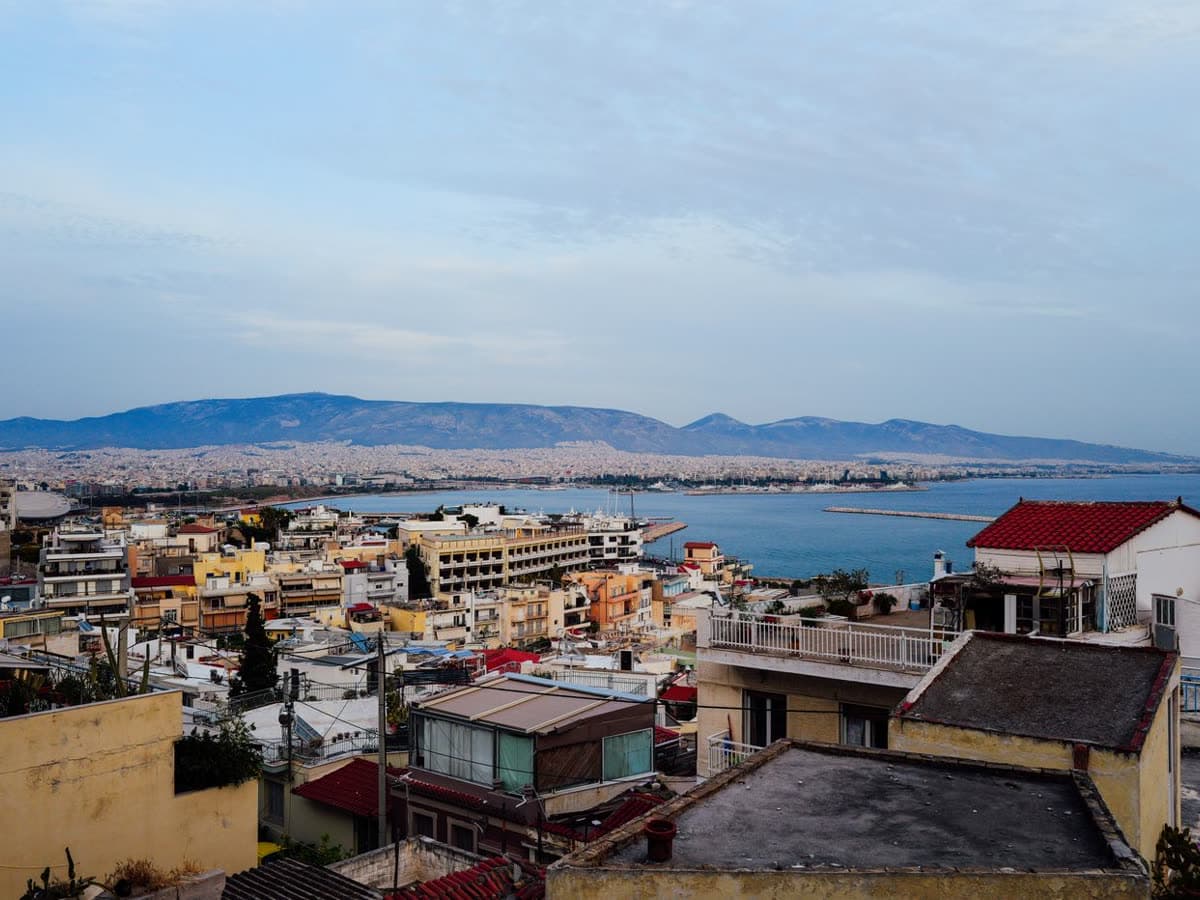 The Alimos coast, a short tram ride from the apartments we host in Athens